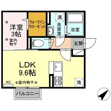 ヴィラローザの物件間取画像